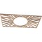 Ekena Millwork Hoover Wood Fretwork Pierced Ceiling Medallion, Alder, 20"W x 10"H x 7 3/8"ID x 3/8"T CMWP20X10X0375HOAL - alternate 5